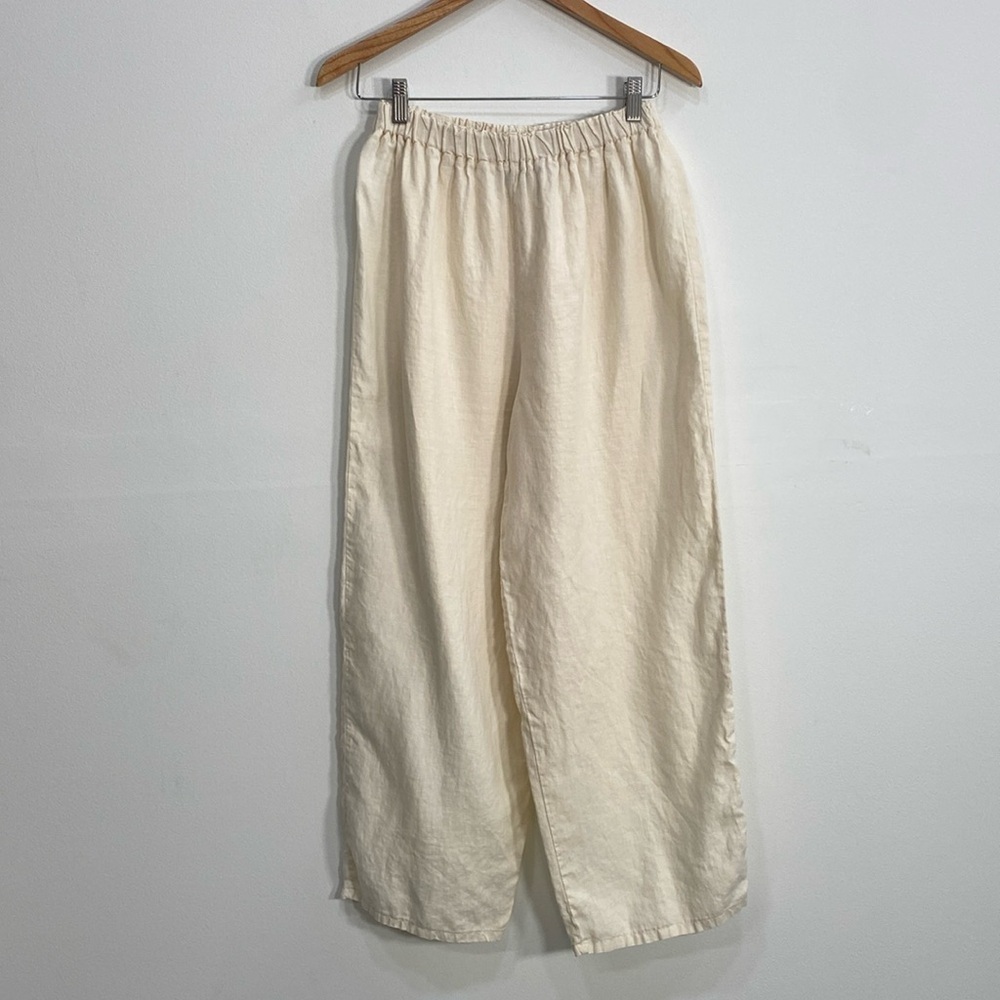 Heart's Desire Medium Linen Pants Yellow